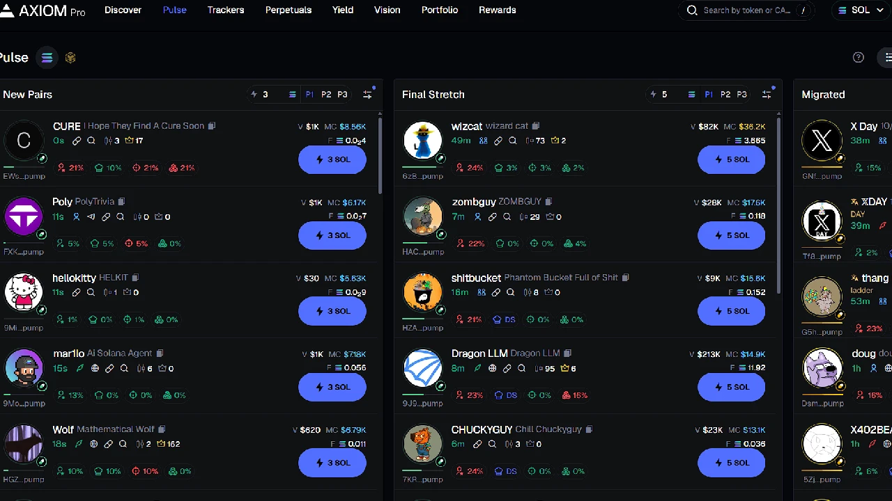 How to Paper Trade on Axiom Trade - Meme Coin Navigator