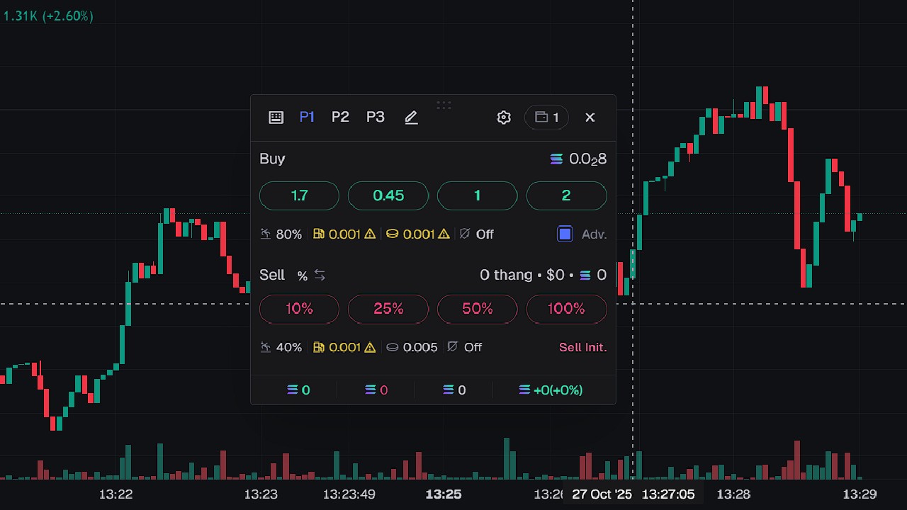 Quick Buy and Instant Trade on Axiom Trade